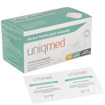 Lenço Umedecido Swabs P/ Assepsia 100 und Sachês Uniqmed