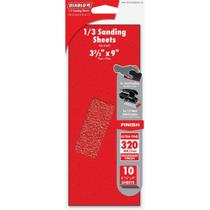 Lençóis abrasivos Diablo 320 Grit Ultra Fine, pacote com 10 Lençóis abrasivos Diablo 320 Grit Ultra Fine, pacote com 10