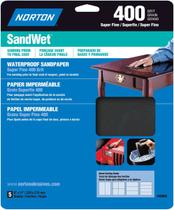 Lençóis abrasivos Symantec Norton Sandwet 400 Grit 23x28cm, pacote com 5