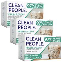 Lençóis amaciantes de roupas The Clean People Dryer, pacote 360 Lençóis amaciantes de roupas The Clean People Dryer, pacote 360