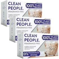 Lençóis amaciantes de roupas The Clean People Dryer, pacote 360 Lençóis amaciantes de roupas The Clean People Dryer, pacote 360