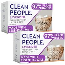 Lençóis amaciantes de roupas The Clean People Lavender, pacote 240