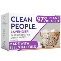 Lençóis amaciantes de roupas The Clean People, pacote 120