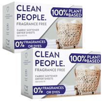 Lençóis amaciantes de roupas The Clean People, pacote 240