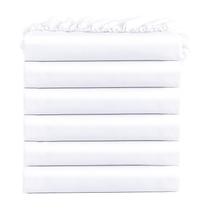 Lençóis com elástico FreshCulture Queen Size White Microfiber x6 Lençóis com elástico FreshCulture Queen Size White Microfiber x6