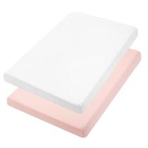 Lençóis com elástico Mini Crib TILLYOU, 97x61 cm, Soft Knit, pacote com 2