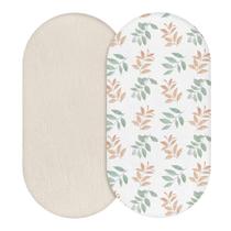 Lençóis com elástico, pacote com 2 peças LYRICHOM BABY Muslin 84x43x10 cm Lençóis com elástico, pacote com 2 peças LYRICHOM BABY Muslin 84x43x10 cm