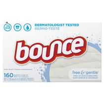 Lençóis de 160 unidades de amaciante de tecidos Bounce Free & Gentle