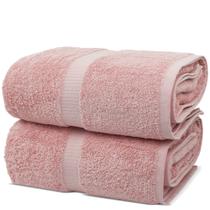 Lençóis de banho Chakir Turkish Linens 100% algodão rosa (90x180cm)