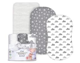 Lençóis de berço Cambria Baby 100% algodão orgânico, pacote com 3 Lençóis de berço Cambria Baby 100% algodão orgânico, pacote com 3