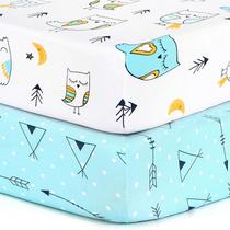 Lençóis de berço com elástico BROLEX, pacote com 2 crianças, padrão, 132 x 71 cm Lençóis de berço com elástico BROLEX, pacote com 2 crianças, padrão, 132 x 71 cm