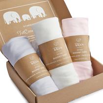 Lençóis de berço com elástico TotCare, camisa de 35 x 20 cm, pacote com 3