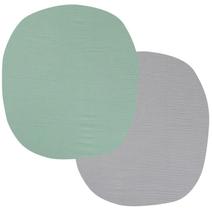 Lençóis de berço de musselina Onacosht 61x53 cm, pacote com 2 unidades de algodão