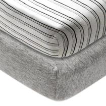 Lençóis de berço e cobertor vestível de algodão orgânico HonestBaby, pacote com 2 unidades