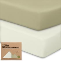 Lençóis de berço impermeáveis ajustados KeaBabies 132 x 71 cm, pacote com 2