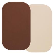 Lençóis de berço Onacosht 100% algodão orgânico, pacote com 2 unidades, amarelo pálido e marrom