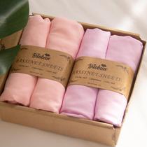 Lençóis de berço para bebês, pacote com 4 unidades Biloban Ultra Soft Pink Violet