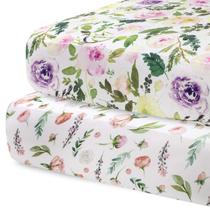 Lençóis de berço Pobibaby, pacote com 2 lençóis de bebê premium (Allure) Lençóis de berço Pobibaby, pacote com 2 lençóis de bebê premium (Allure)