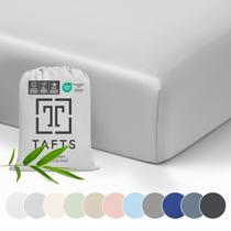 Lençóis de berço Tafts, 100% viscose, bambu, ajustados em 28 x 52 cm, cinza claro Lençóis de berço Tafts, 100% viscose, bambu, ajustados em 28 x 52 cm, cinza claro