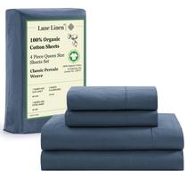 Lençóis de cama LANE LINEN, ecológicos, 100% algodão orgânico, Queen