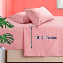 Lençóis de cama Manyshofu Extra Deep Pocket King Size 1800TC Lençóis de cama Manyshofu Extra Deep Pocket King Size 1800TC