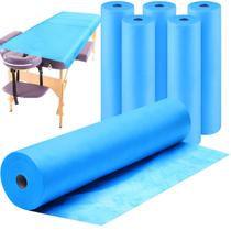 Lençóis de cama não tecidos descartáveis Tudomro 6 rolos 60x180cm azuis Lençóis de cama não tecidos descartáveis Tudomro 6 rolos 60x180cm azuis