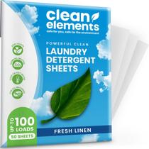 Lençóis de Detergente Clean Elements - 100 Lavagens - Fragrância Fresh Linen