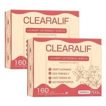 Lençóis de detergente para a roupa CLEARALIF até 320 cargas, pacote com 2 Lençóis de detergente para a roupa CLEARALIF até 320 cargas, pacote com 2