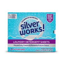 Lençóis de detergente para a roupa SilverWorks! 40 folhas Premium