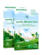 Lençóis de detergente para roupa ADUSTMAN 124 Loads, pacote com 2