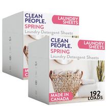 Lençóis de detergente para roupa Clean People 384 Sheets Spring Scent Lençóis de detergente para roupa Clean People 384 Sheets Spring Scent