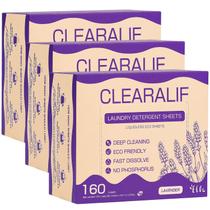 Lençóis de detergente para roupa CLEARALIF Lavender 480 Loads x3 Lençóis de detergente para roupa CLEARALIF Lavender 480 Loads x3