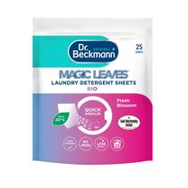 Lençóis de detergente para roupa Dr. Beckmann MAGIC LEAVES BIO 25 Sheets