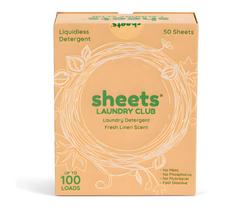 Lençóis de detergente para roupa e lençóis Laundry Club 100 Loads
