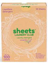 Lençóis de detergente para roupa e lençóis Laundry Club 100 Loads