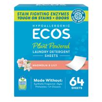 Lençóis de detergente para roupa ECOS Magnolia & Lily 64 Sheets Lençóis de detergente para roupa ECOS Magnolia & Lily 64 Sheets