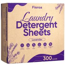 Lençóis de detergente para roupa Fisroa Lavender 300 Loads Travel Lençóis de detergente para roupa Fisroa Lavender 300 Loads Travel