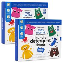 Lençóis de detergente para roupa Miss Mouth's Messy Eater 120 cargas