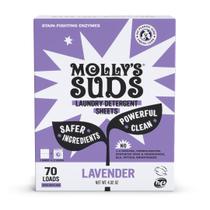 Lençóis de detergente para roupa Molly's Suds 70 Loads Lavender