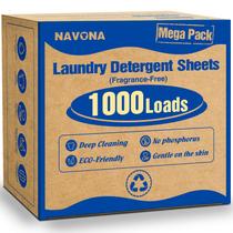 Lençóis de detergente para roupa Navona 1000 Loads Mega Pack Lençóis de detergente para roupa Navona 1000 Loads Mega Pack