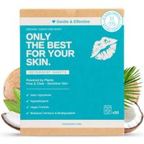 Lençóis de detergente para roupa Organic Signatures Body, pacote com 50