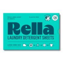 Lençóis de detergente para roupa Rella 120 Loads Fresh Linen Scent
