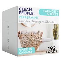 Lençóis de detergente para roupa The Clean People 192 Pack Lençóis de detergente para roupa The Clean People 192 Pack