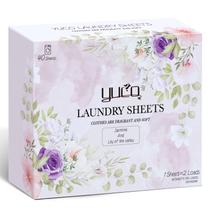 Lençóis de detergente para roupa YUCO Travel 80 Loads Jasmine Scent
