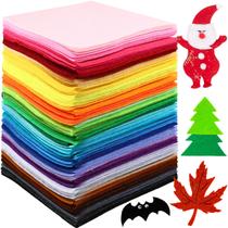 Lençóis de feltro Reginary 120 peças de 30 x 30 cm para artesanato em 40 cores