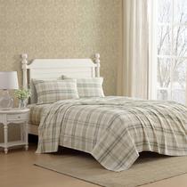 Lençóis de flanela Laura Ashley em tamanho real Mulholland Plaid Green Lençóis de flanela Laura Ashley em tamanho real Mulholland Plaid Green