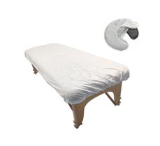 Lençóis de mesa de massagem descartáveis e capas de encosto de cabeça