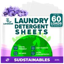 Lençóis de Sabão para Lavanderia Sudstainables 60 Lavagens Lavanda
