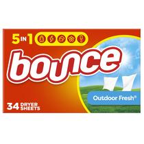 Lençóis de Secadora Bounce Outdoor Fresh - 34 Unidades - Amaciante e Perfumador Lençóis de Secadora Bounce Outdoor Fresh - 34 Unidades - Amaciante e Perfumador