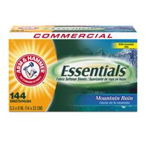 Lençóis de secagem Arm & Hammer Essentials Mountain Rain 144 folhas Lençóis de secagem Arm & Hammer Essentials Mountain Rain 144 folhas